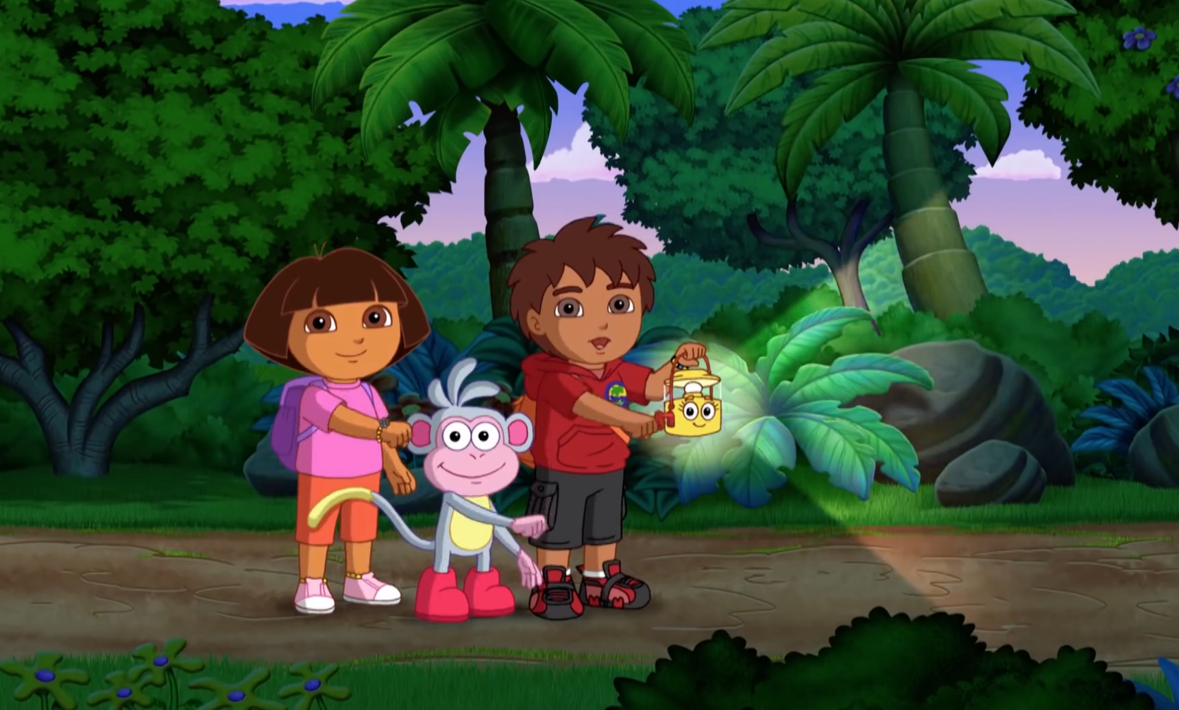 Dora's Night Light Adventure | Nursery Rhymes & Kids' Songs 